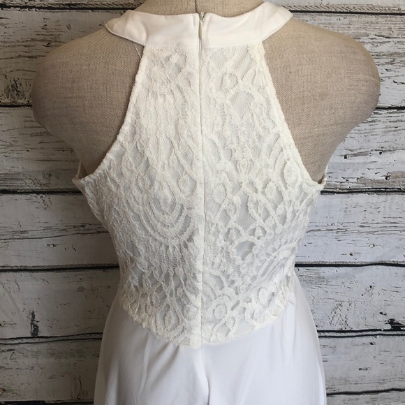 NEW PZZ Beach Floral Lace Halter Neck Dress Size Medium - Picture 7 of 10